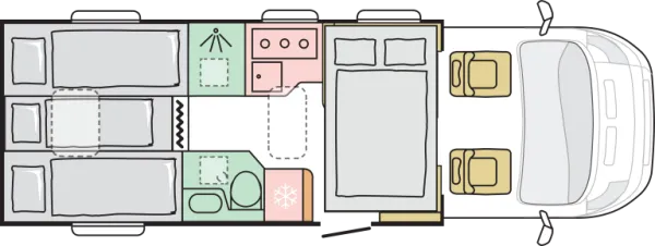 Nachtgrundriss Adria Matrix 670 SL 60 Years Nachtgrundriss Adria Matrix 670 SL 60 Years