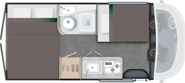 Nachtgrundriss Chausson Vans V594 Sport Line