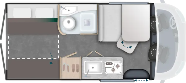 Tagesgrundriss Chausson Vans V594 First Line Light