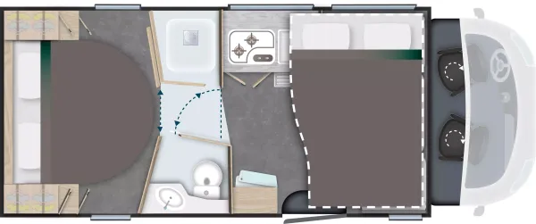 Nachtgrundriss Chausson Teilintegrierte 788 Titanium Line