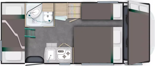 Nachtgrundriss Chausson Alkoven C656 First Line