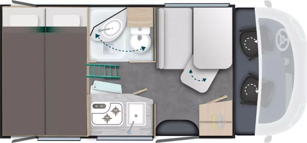 Nachtgrundriss Chausson S-Teilintegrierte S514 Sport Line