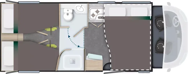 Nachtgrundriss Chausson Vollintegrierte 7057 Titanium Line Nachtgrundriss Chausson Vollintegrierte 7057 Titanium Line