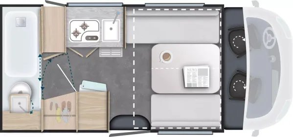 Tagesgrundriss Chausson X 550 Exclusive Line