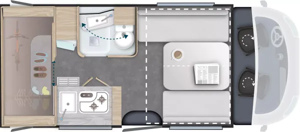 Tagesgrundriss Chausson X 650 Exclusive Line