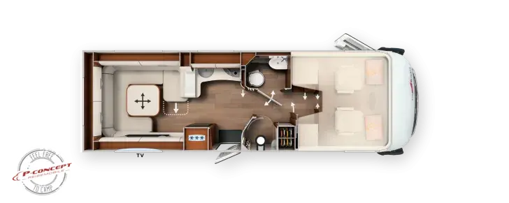 Grundriss Tag Carthago liner-for-two I 53 Luxusapartment für 2