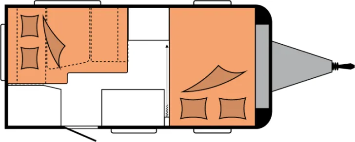 Grundriss Nacht Hobby OnTour 390 SF AUFLASTUNG 1500 KG