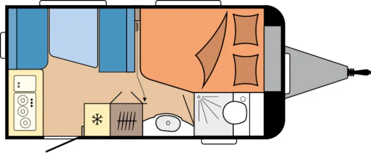 Grundriss Tag Hobby De Luxe 400 SFe