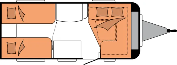 Nachtgrundriss Hobby De Luxe 460 LU