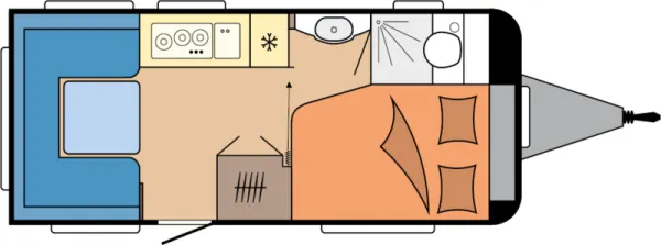 Tagesgrundriss Hobby De Luxe 460 UFe