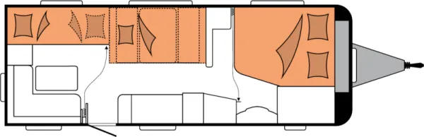 Nachtgrundriss Hobby Excellent Edition 650 KMFe