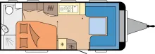 Grundriss Tag Hobby Prestige 560 WFU Ausgestellt Modell 2026