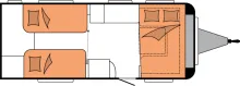 Grundriss Nacht Hobby Prestige 560 WLU