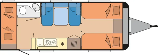 Tagesgrundriss Hobby Maxia 595 KML