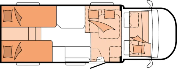 Nachtgrundriss Hobby MAXIA T 710 GE