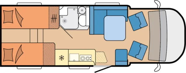 Tagesgrundriss Hobby MAXIA T 710 GE