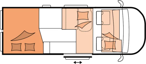 Nachtgrundriss Hobby ONTOUR Van 600 FT