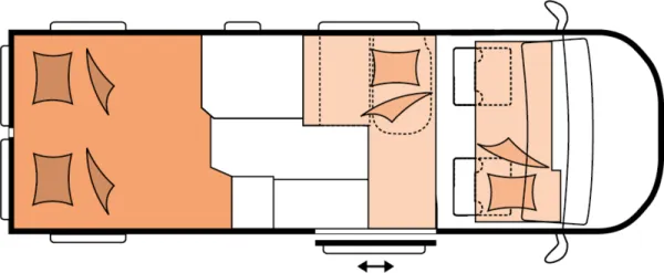 Nachtgrundriss Hobby PRESTIGE Van 640 ET