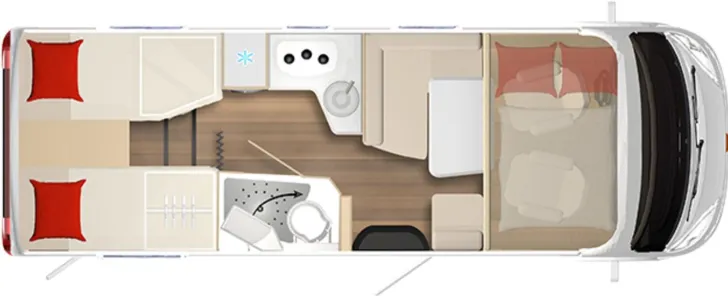 Grundriss Tag Bürstner Lyseo I 690 G