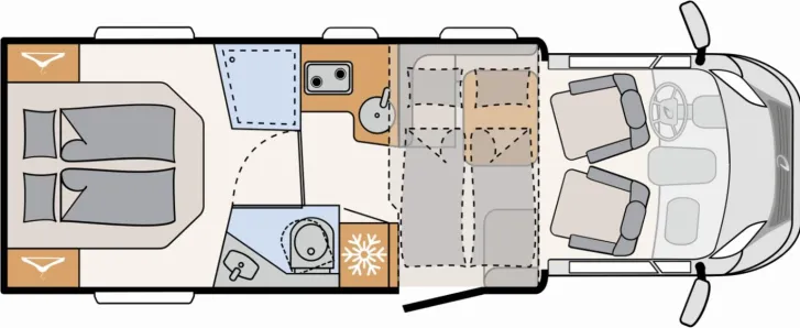 Fahrzeugbild Dethleffs Just Camp Active T 7052 DBM Automatik, Gästebett #2