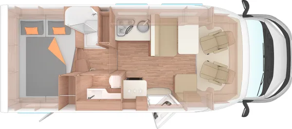 Tagesgrundriss Weinsberg CaraSuite 650 MG