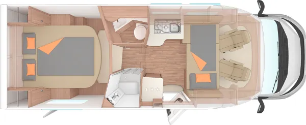 Nachtgrundriss Weinsberg CaraSuite 700 DX