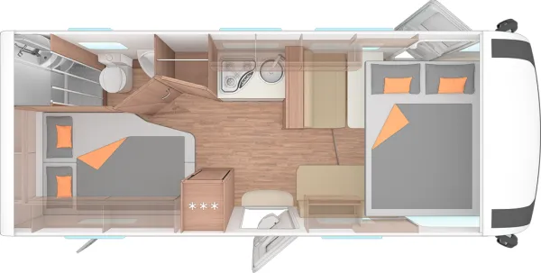 Nachtgrundriss Weinsberg CaraCore 650 MF