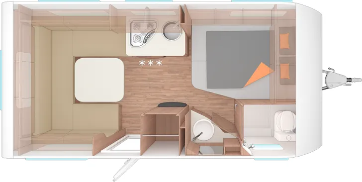 Grundriss Tag Weinsberg CaraOne 450 FU