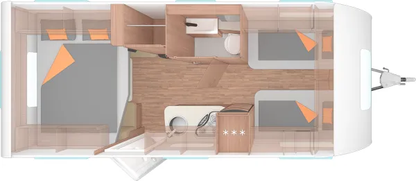 Nachtgrundriss Weinsberg CaraOne 540 EUH