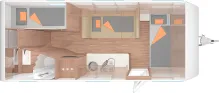 Grundriss Nacht Weinsberg CaraOne 550 QDK
