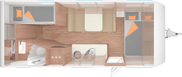 Tagesgrundriss Weinsberg CaraOne 550 QDK
