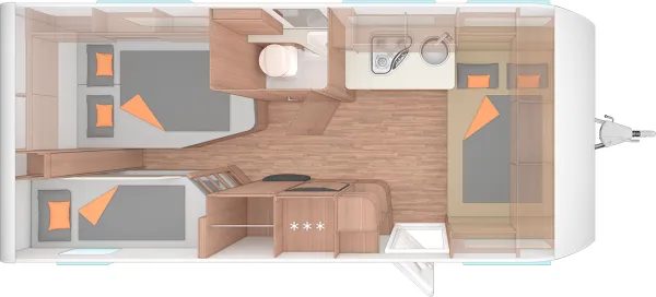 Nachtgrundriss Weinsberg CaraOne 550 UK