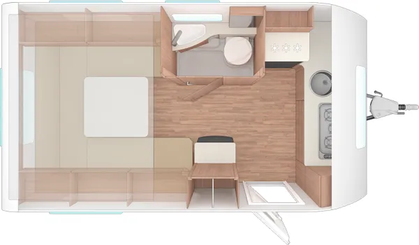 Tagesgrundriss Weinsberg CaraOne 390 PUH Tagesgrundriss Weinsberg CaraOne 390 PUH