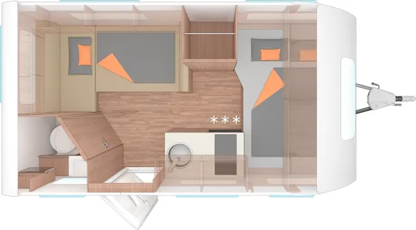 Nachtgrundriss Weinsberg CaraCito 390 QD