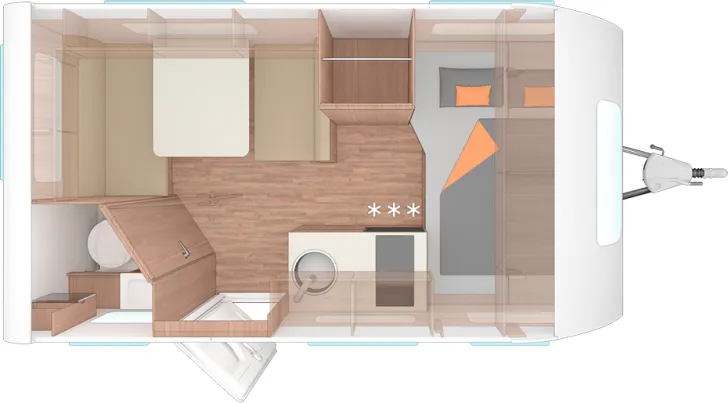 Grundriss Tag Weinsberg CaraCito 390 QD neues Modell 2026!!!