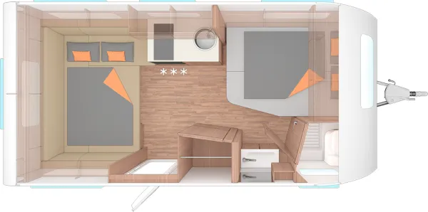Nachtgrundriss Weinsberg CaraCito 450 FU