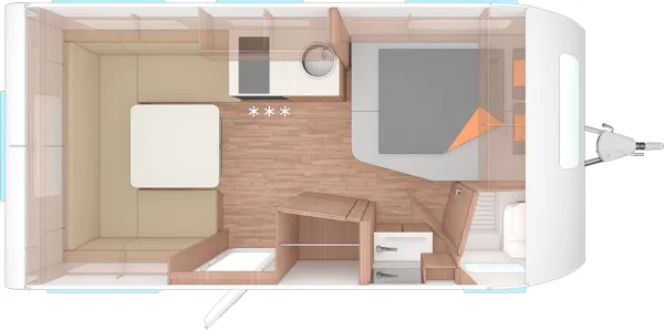 Tagesgrundriss Weinsberg CaraCito 450 FU