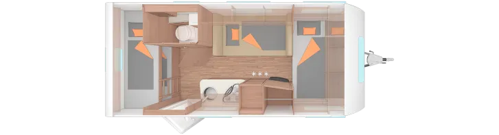 Grundriss Tag Weinsberg CaraOne 480 QDK ab Jandelsbrunn