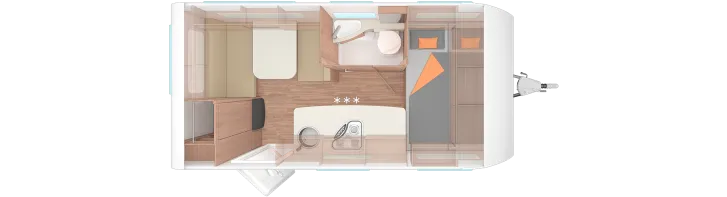 Grundriss Tag Weinsberg CaraOne 420 QD ab Jandelsbrunn