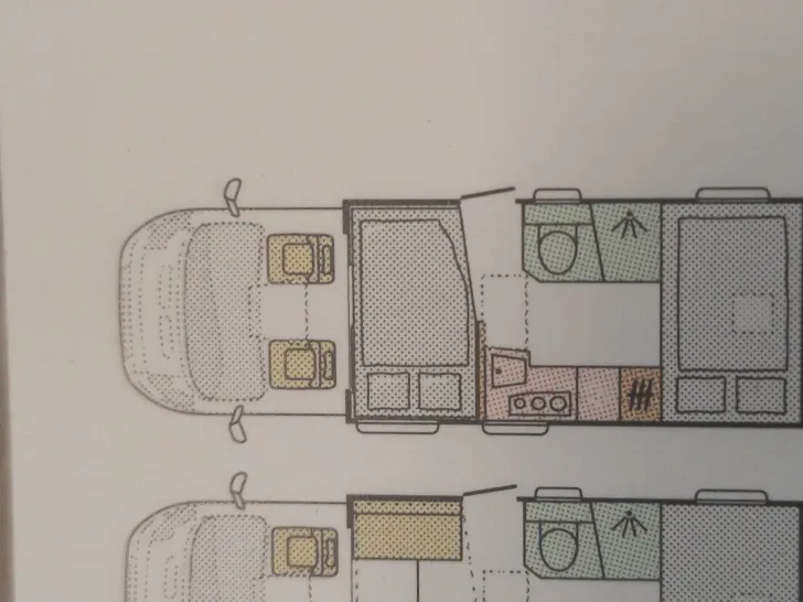 Grundriss Nacht Adria Matrix 600 SL