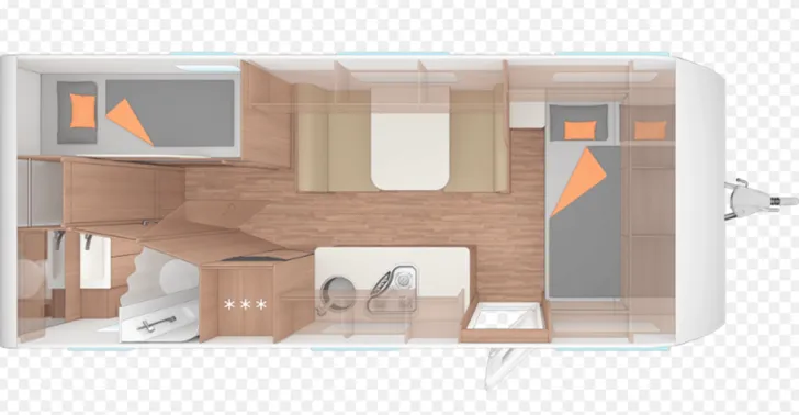 Grundriss Tag Weinsberg CaraOne 550 QDK