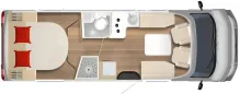 Grundriss Tag Bürstner Lyseo TD 736 AT9G+Markise+Easy Paket+Aussendusche