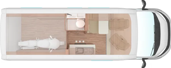 Tagesgrundriss Weinsberg CaraBus 630 MEG EDITION [FIRE]