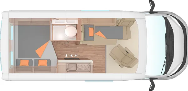Nachtgrundriss Weinsberg CaraBus GREY 540 MQ