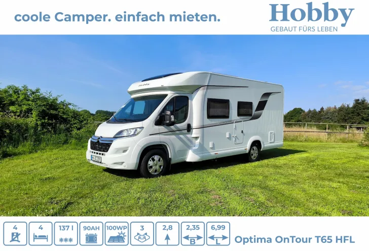 Fahrzeugbild Hobby Optima ONTOUR T65 HFL Hubbett #4