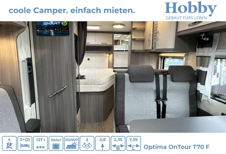 Fahrzeugbild Hobby Optima ONTOUR T70 F RAUMBAD inkl. DUSCHE #6