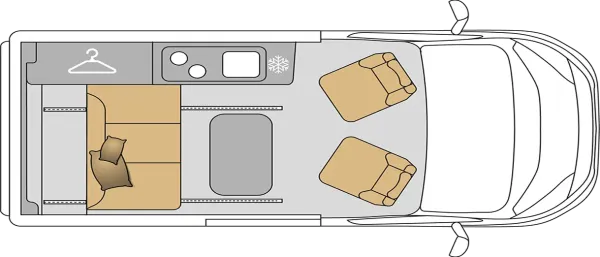 Tagesgrundriss Mooveo Campervan 3