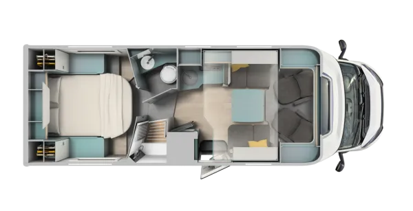 Tagesgrundriss Laika Kosmo L 412 DS