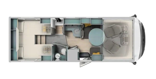 Tagesgrundriss Laika Kosmo H 1409