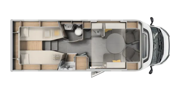 Tagesgrundriss Laika Ecovip L 4009 DS Tagesgrundriss Laika Ecovip L 4009 DS